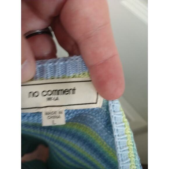 No Comment Knitted High Neck Tie Knee Length Dress. Size L - Picture 6 of 9